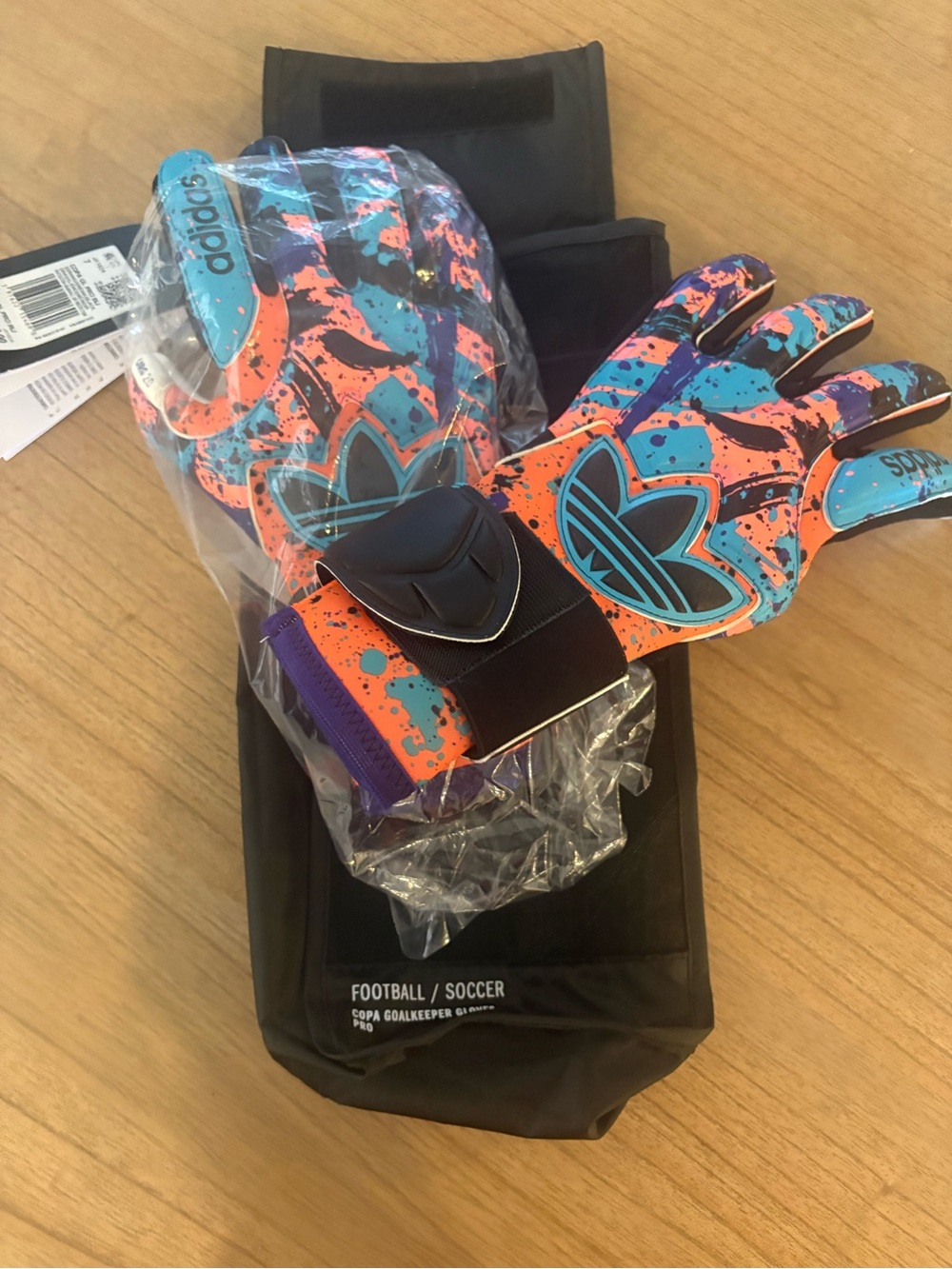 Adidas Color Splash Goalkeeper Gloves - Multicolor Sz 7